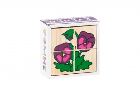 картинка Кубики 4 Цветочки Т учколлектор чебоксары