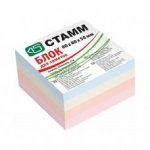 Блок д/записей 4цв СТАММ клей 6х5х4 см 