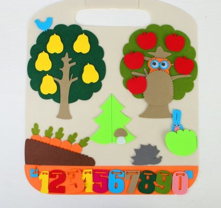 картинка Коврик- игралка в дорогу Лес, фетр учколлектор чебоксары