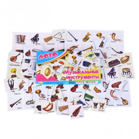 картинка Лото Музыкальные инструмерты 48 фишек учколлектор чебоксары