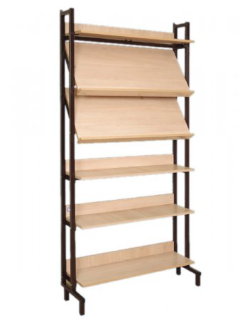 картинка Стеллаж библиотечный односторонний накл. СБ2Н4Г учколлектор чебоксары