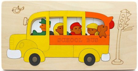 картинка Пазл многоуровневый Школьный автобус  учколлектор чебоксары