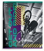 Тетрадь 48 листов линия Жажда скорости