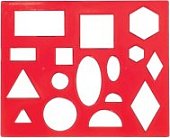 Трафарет  Геометр.фигуры №1 Луч