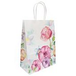 Пакет подароч 18х23х10см Акварельные цветы