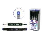 Маркер для скетчинга двусторонний синий Мазари