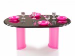 Стол для куклы с аксессуарами Розовый