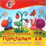 Пластилин 12цв. Кроха Луч