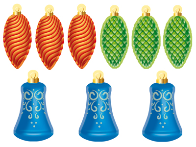 картинка Комплект вырубных фигур Игрушки на елку учколлектор чебоксары