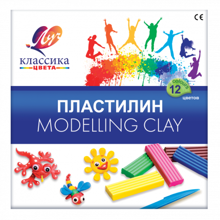 картинка Пластилин 12цв. 240г. Классика Луч учколлектор чебоксары