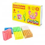 Пластилин перламутровый плавающий 06 цв Каляка-маляка