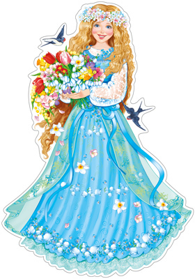 картинка Плакат вырубной А-3 Весна с цветами учколлектор чебоксары