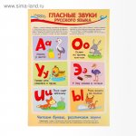 Плакат "Гласные звуки" А3  Сима-ленд