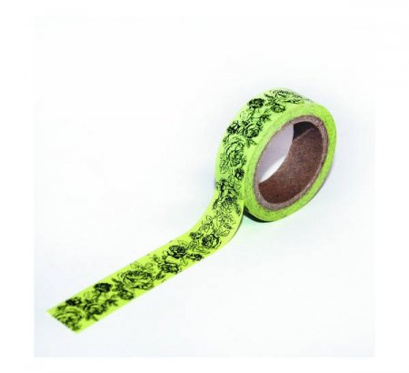 картинка Дек.кл. лента"Зелёные розочки"Н  учколлектор чебоксары