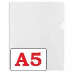 Папка-уголок А-5 (прозрачная) Хатбер