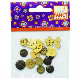 картинка Набор декоративных пуговиц Цветы  учколлектор чебоксары