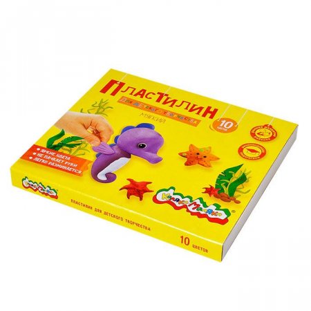 картинка Пластилин 10 цв Каляка-Маляка 150 гр мягкий учколлектор чебоксары
