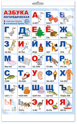 картинка Плакат А-3 Азбука логопедическая учколлектор чебоксары