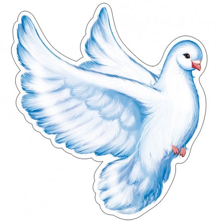 картинка Плакат вырубной А-4 Голубь учколлектор чебоксары