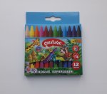 Карандаши восковые 12 цветов  Креативики 