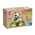 Гуашь 6 цветов по 15мл. ZOO Луч
