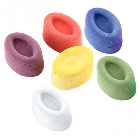 картинка Мелки  цветные  6шт Овалы учколлектор чебоксары