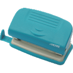 Дырокол на  10 лист. 2 от. с пластиковый с  линейкой ассорт. 