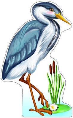 картинка Плакат вырубной А-3 Цапля учколлектор чебоксары