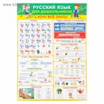 Плакат  Обучайка по русскому языку для дошкольников" А2  Сима-Ленд