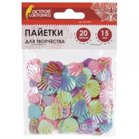 картинка Декор Пайетки декоративные Ракушка учколлектор чебоксары
