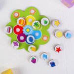 Обучающий круг с липучками Цвета и формы дер