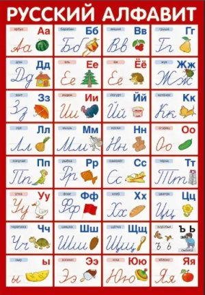 картинка Плакат А-3 Русский алфавит (с прописными буквами)  учколлектор чебоксары