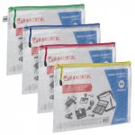 Папка на молнии А5  сетка прозрачная цвет ассорти 