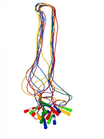 картинка Скакалка L -1, 8м  шнур из резины, ручка  пластмасса учколлектор чебоксары