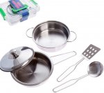 Набор мет. посуды в чемодане