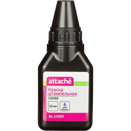 картинка Штемпельная краска 45 мл Attache синяя учколлектор чебоксары