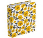 Папка -регистратор 80 мм ламинированная с рисунком цветы 