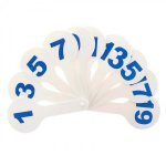 Веер цифры 1 до 20 Пчелка