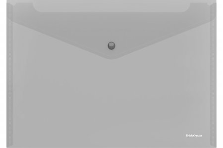 картинка Папка конверт на кнопке А4   прозрачная  учколлектор чебоксары