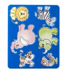 Трафарет Веселые зверята