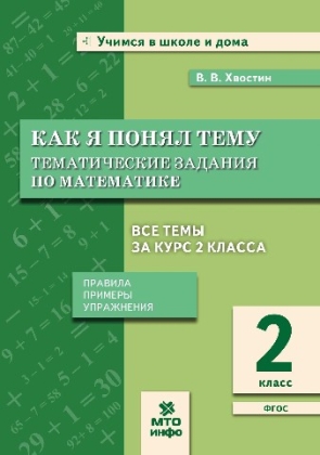 картинка Хвостин Математика 2класс Как я понял тему2021г учколлектор чебоксары