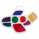 Краски аквар медовые "Цветочек" самолетик