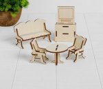 Конструктор Гостиная набор мебели 6 позиций