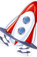 картинка Плакат вырубной А-4 Ракета учколлектор чебоксары