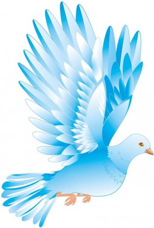 картинка Плакат-вырубка мини Голубь  учколлектор чебоксары
