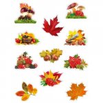 Набор наклеек А3 Осень Миленд