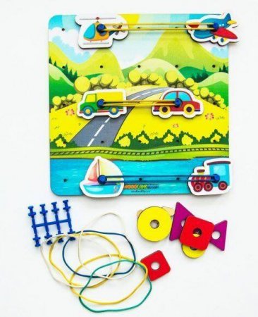 картинка Геоборд Транспорт с резинками учколлектор чебоксары