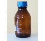 Банка под реактивы 500 мл из темного стекла с пробкой