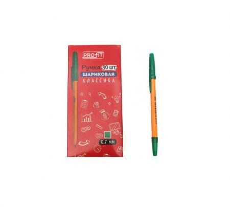 картинка Ручка шариковая зеленая 0,7 учколлектор чебоксары