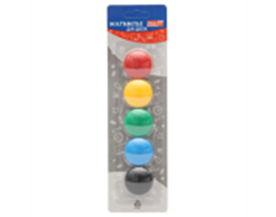 картинка Набор магнитов 30мм 5шт цветные учколлектор чебоксары